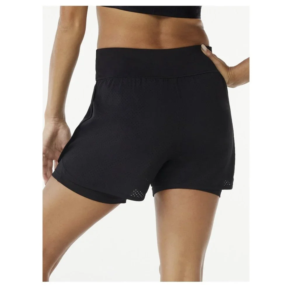 NWT Love & Sports Women's Lined Running Shorts